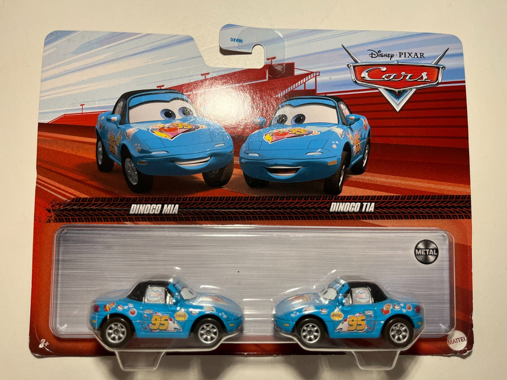 Coffret 2 Voitures Cars Disney Pixar Mia + Tia