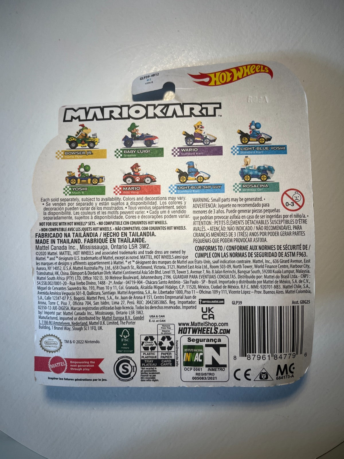 Voiture Hot Wheels Mario Kart - Yoshi - Mach 8