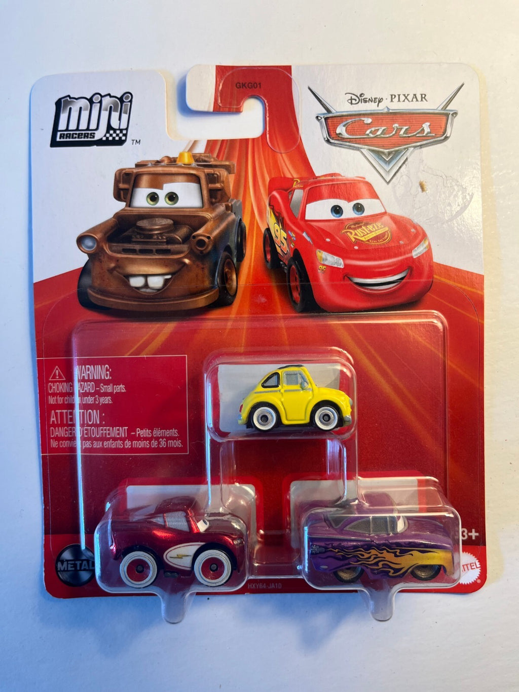 Coffret 3 voitures mini racers Cars Disney Pixar