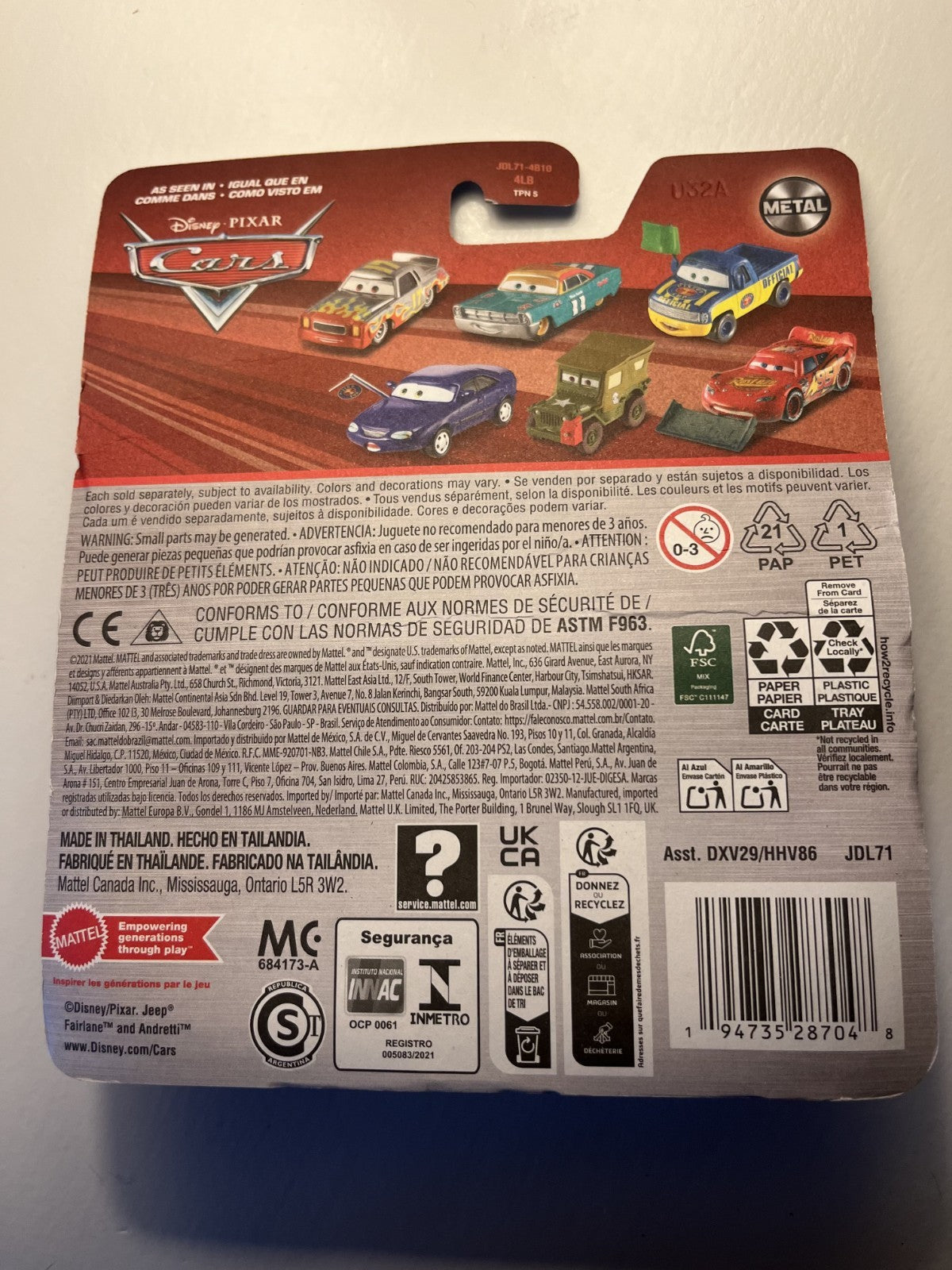 Voiture Cars Disney Pixar Ryan Shields