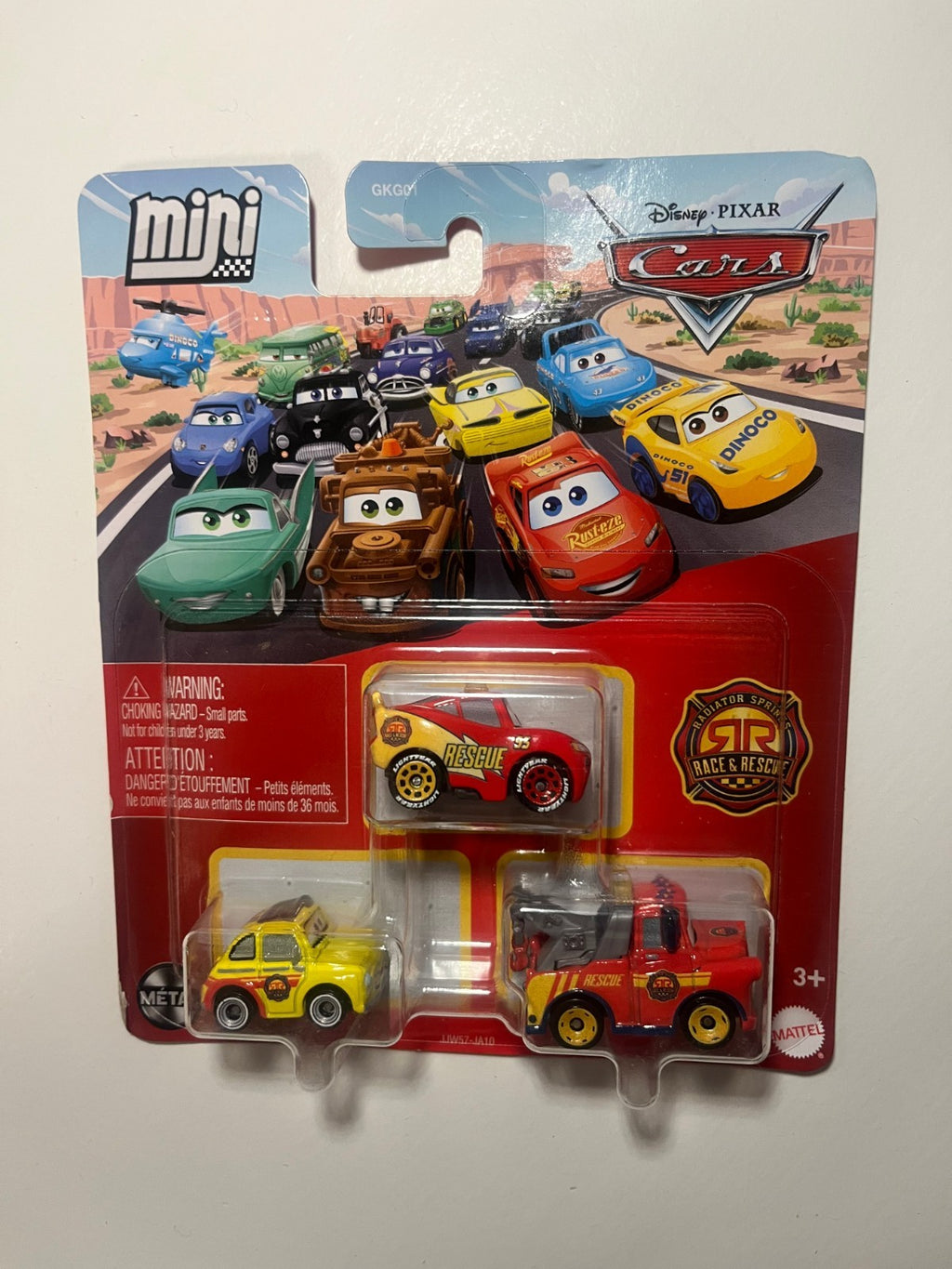 Coffret 3 voitures mini racers Cars Disney Pixar