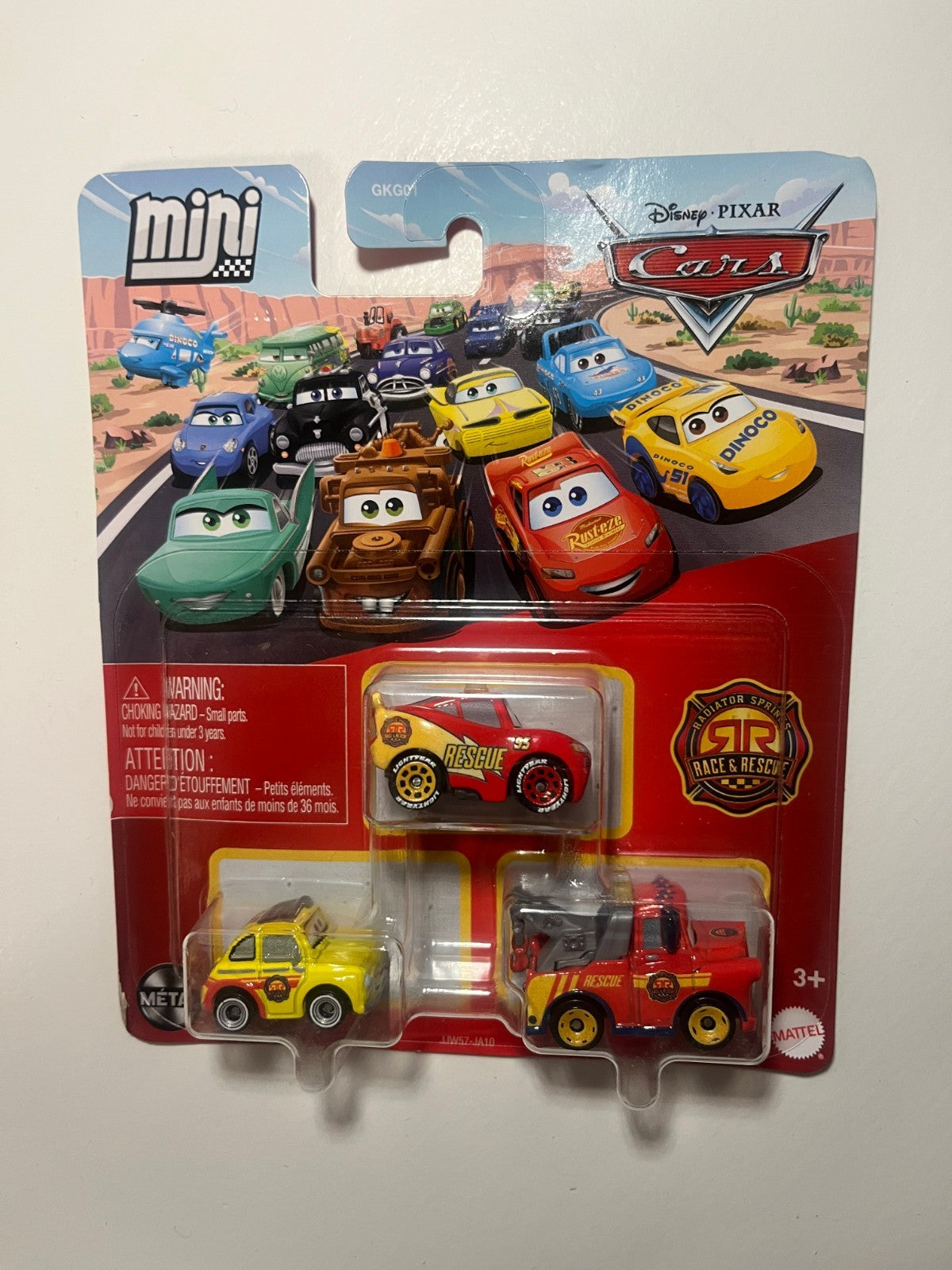 Coffret 3 voitures mini racers Cars Disney Pixar