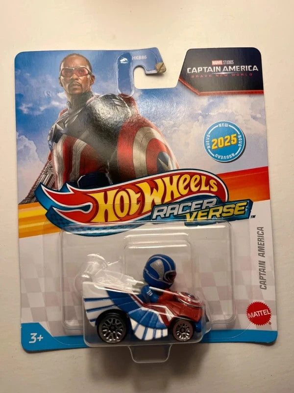 Hot Wheels Racer Verse Captain America – Marvel Studios Brave New World – 2025 – Sous Blister