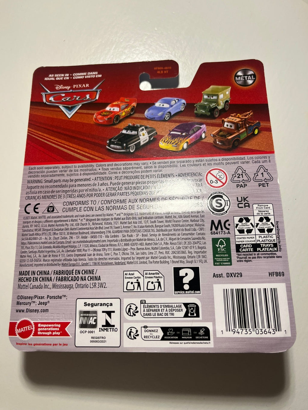 Voiture Cars Disney Pixar Flash McQueen Transforming Rare Neuve Sous Blister Import USA