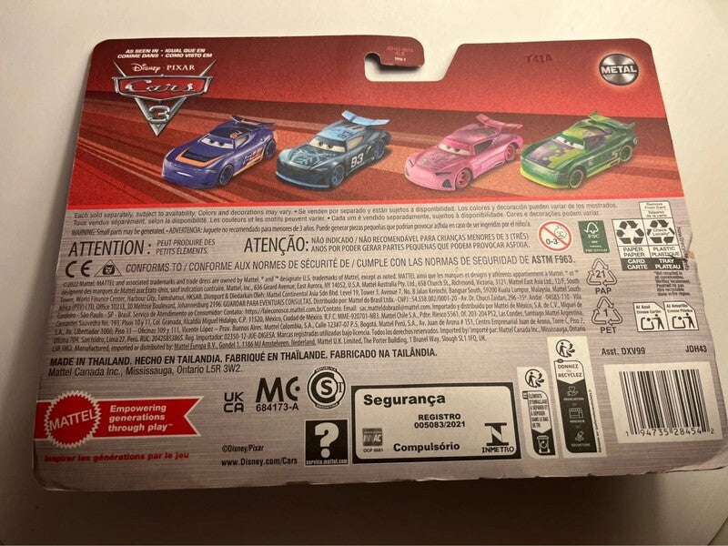 Coffret 2 voitures Cars Disney Pixar (rare)