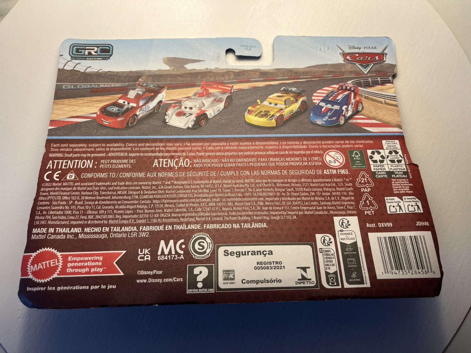 Coffret 2 Voitures Cars Disney Pixar Raoul Caroule + Miguel Camino GRC