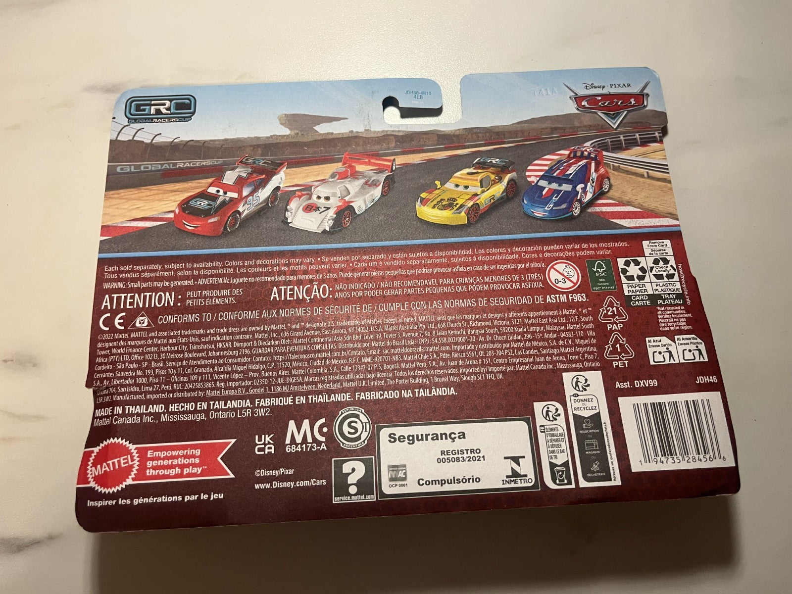 Coffret 2 Voitures Cars Disney Pixar Raoul Caroule + Miguel Camino GRC