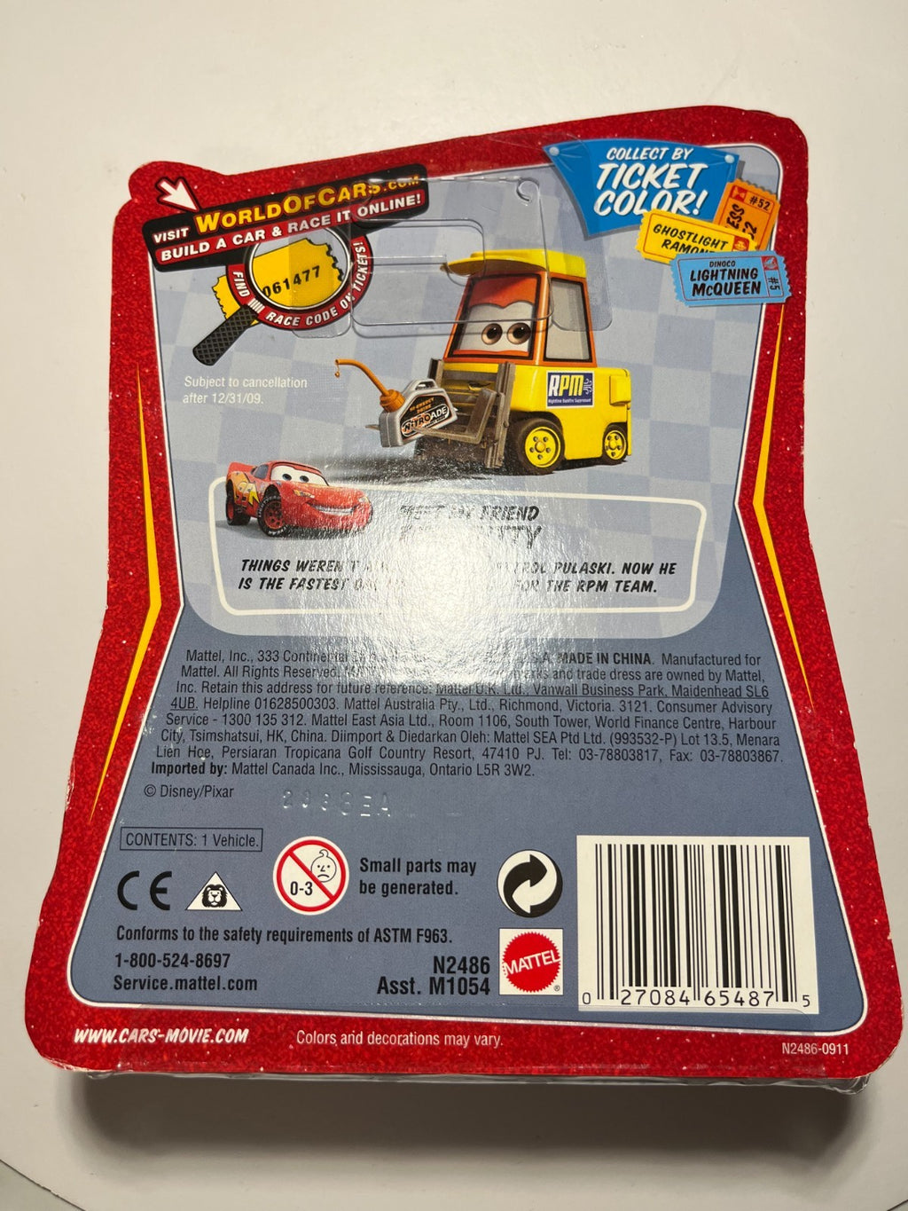 Voiture Cars Disney Pixar Edwin Kranks