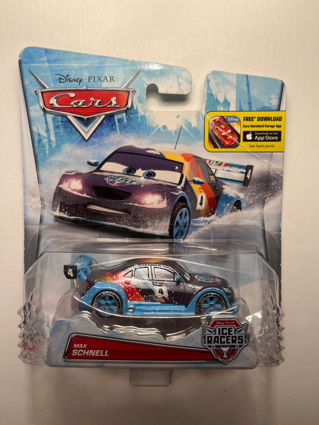 Voiture Cars Disney Pixar Max Schnell Ice Racers Rare Neuve Sous Blister Import USA