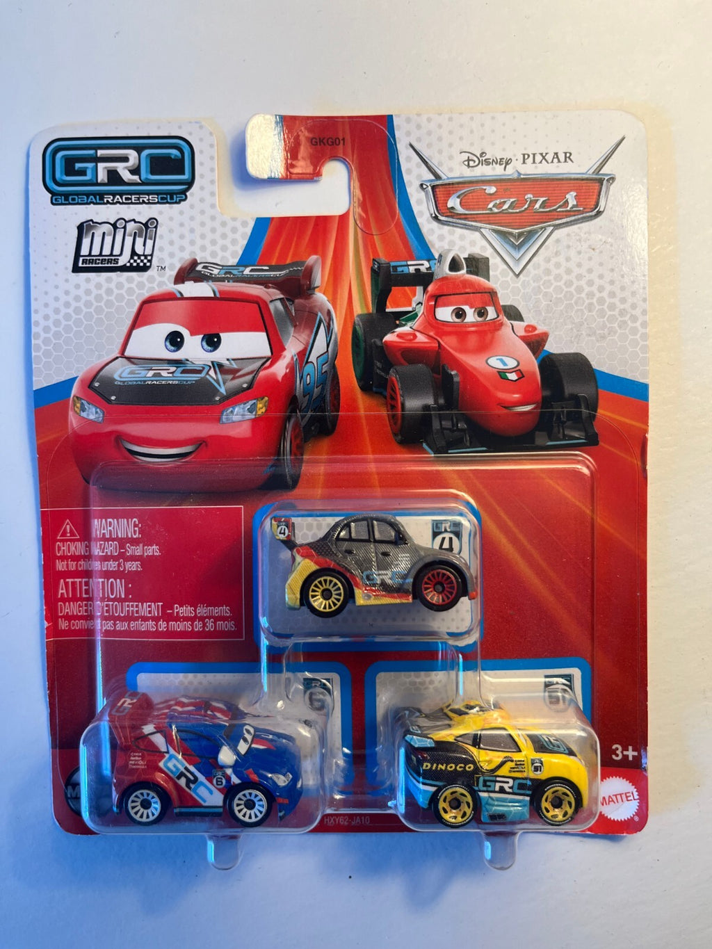 Coffret 3 voitures mini racers Cars Disney Pixar