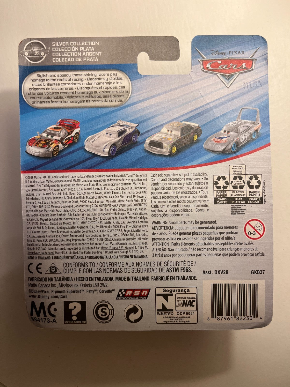 Voiture Cars Disney Pixar Jeff Gorvette avec peinture métallisée