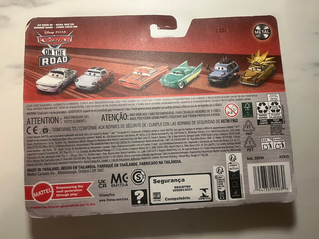 Coffret 2 voitures Cars Disney Pixar Ken Enginoki + Justin Roadritter