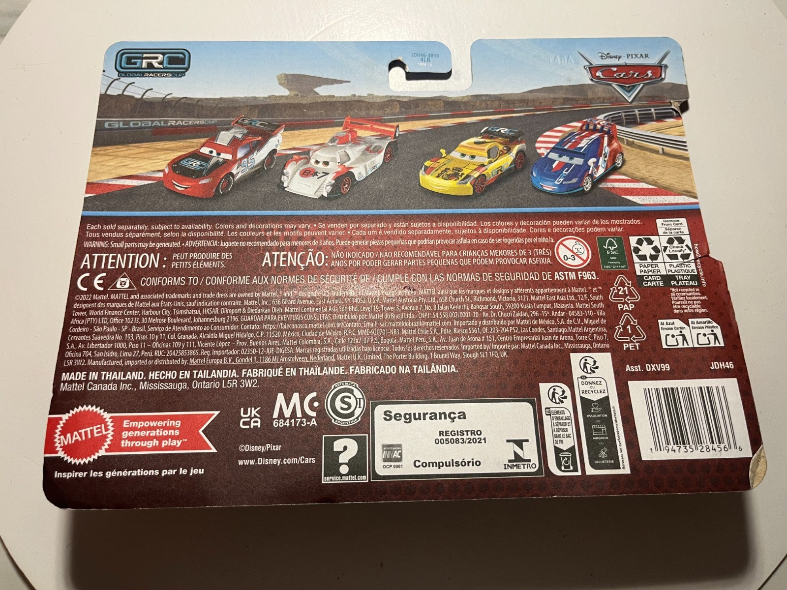 Coffret 2 Voitures Cars Disney Pixar Raoule Caroule + Miguel Camino GRC