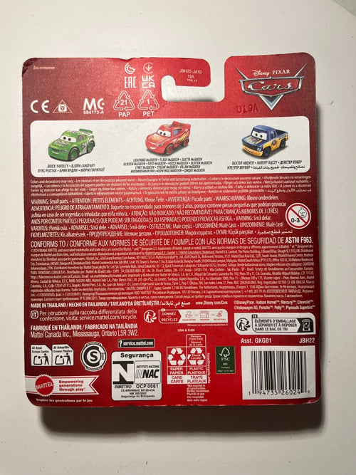 Coffret 3 voitures mini racers Cars Disney Pixar