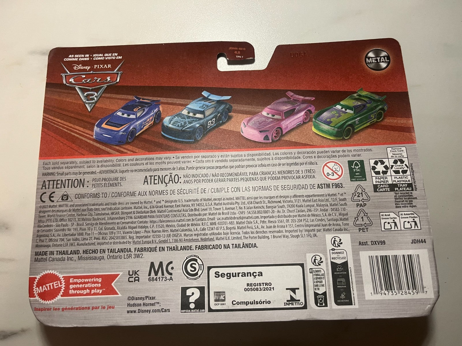 Coffret 2 Voitures Cars Disney Pixar Fabulous Doc Hudson + Clovis Rider (rare)