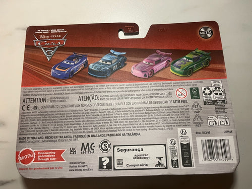 Coffret 2 Voitures Cars Disney Pixar Fabulous Doc Hudson + Clovis Rider Rare Neuf Sous Blister