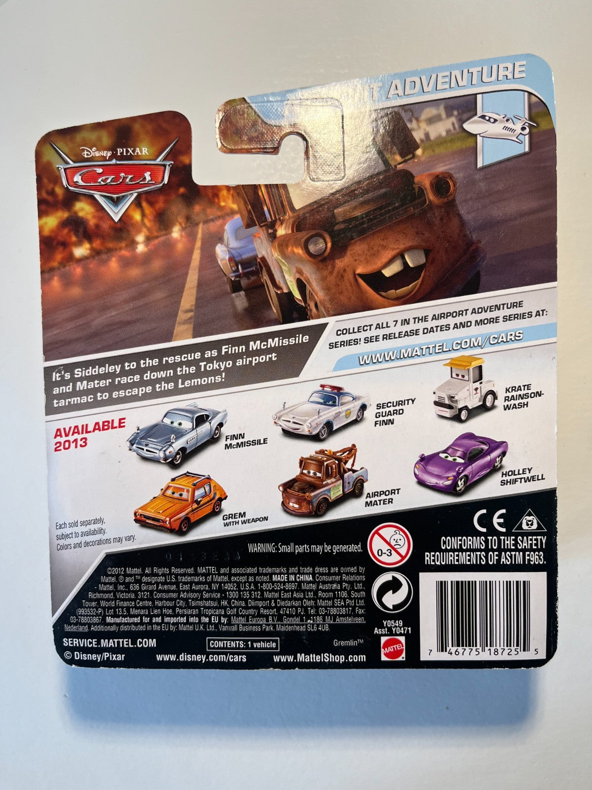 Voiture Cars Disney Pixar Krate Rainson Wash (rare)