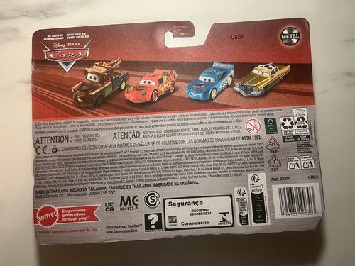 Coffret 2 Voitures Cars Disney Pixar Martin + Flash Mcqueen cactus
