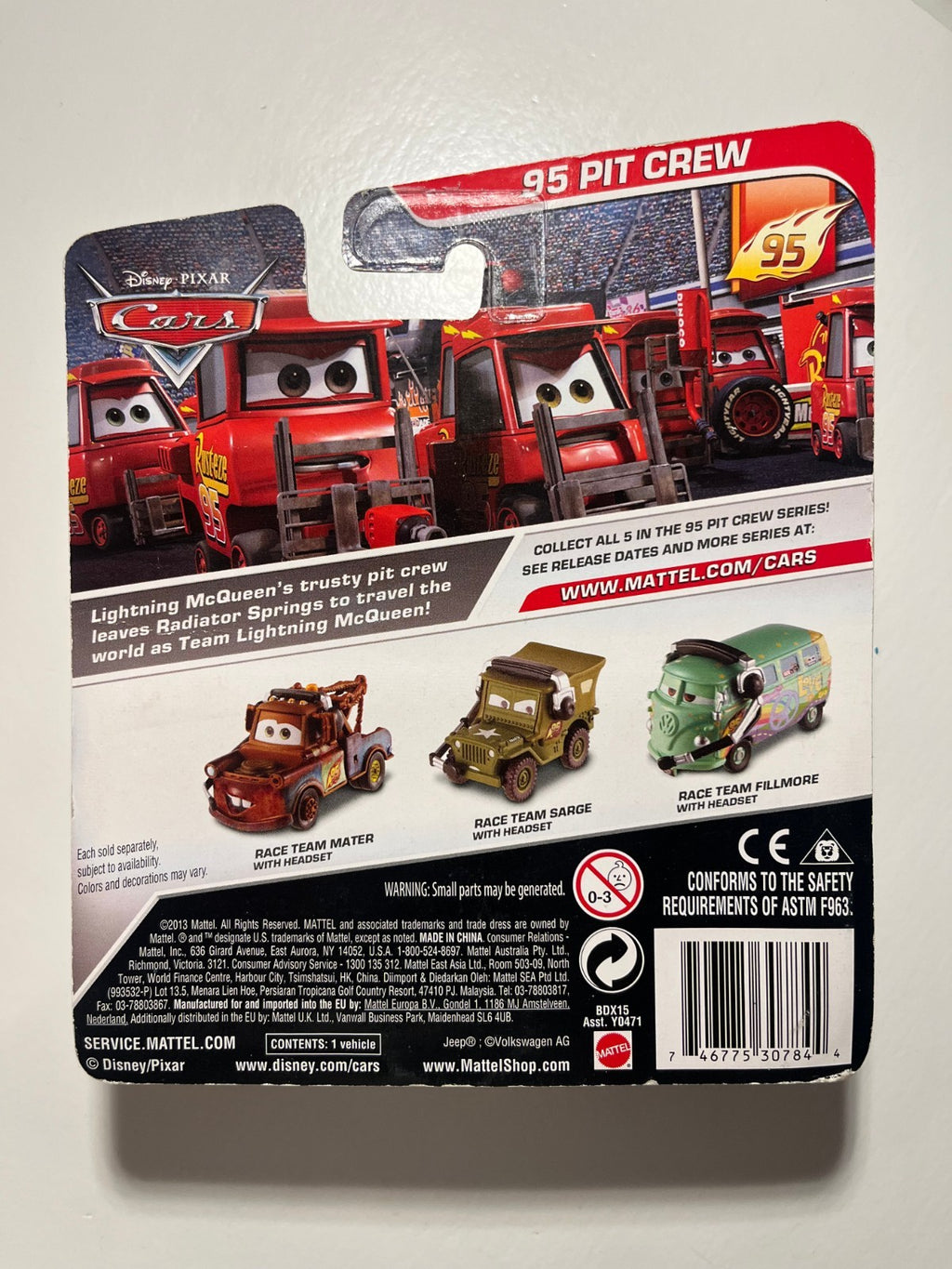 Sergent avec micro – édition rare Disney Pixar Cars