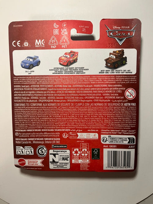 Coffret 3 Voitures mini racers Cars Disney Pixar