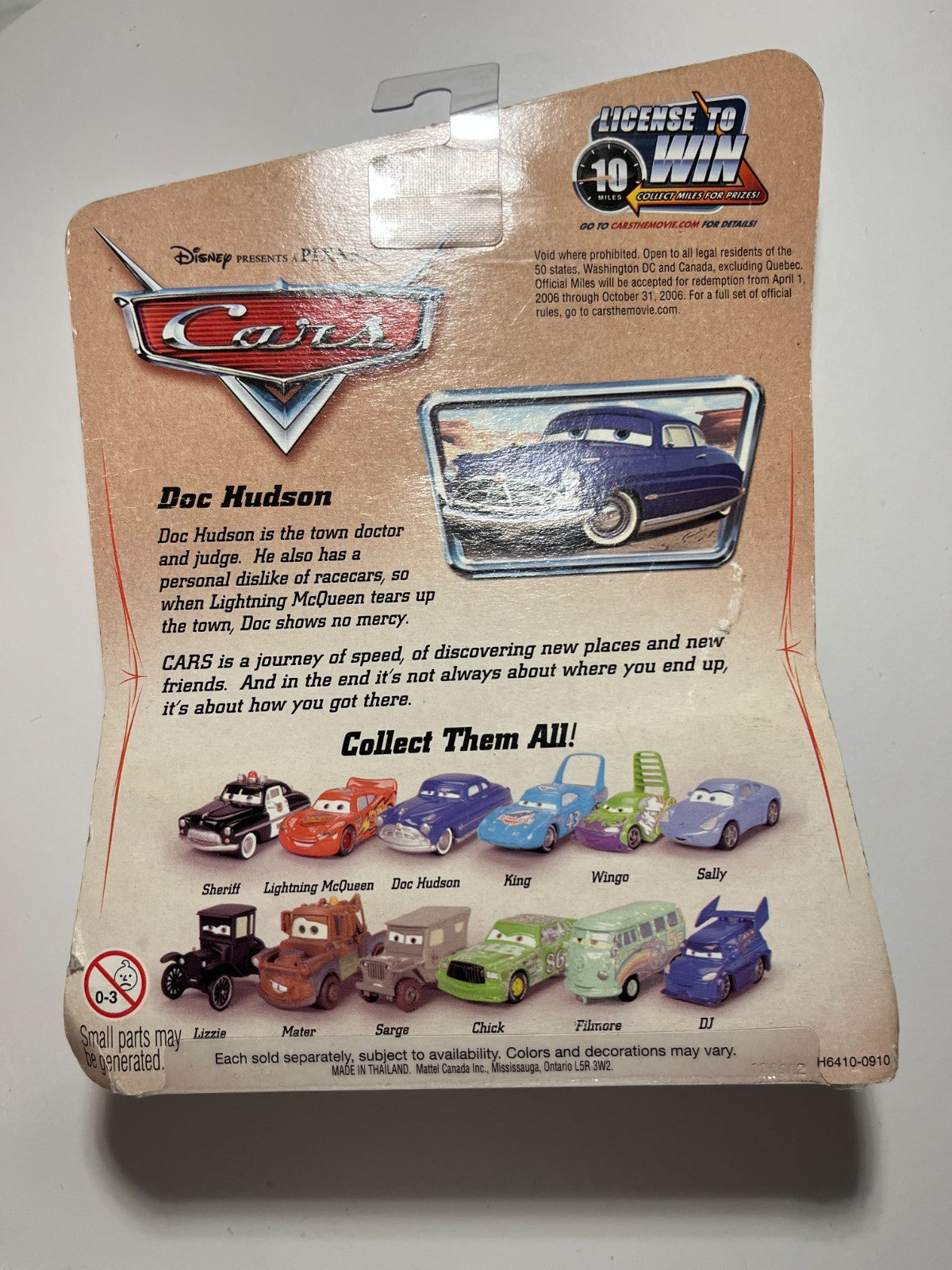 Voiture Cars Disney Pixar Doc Hudson