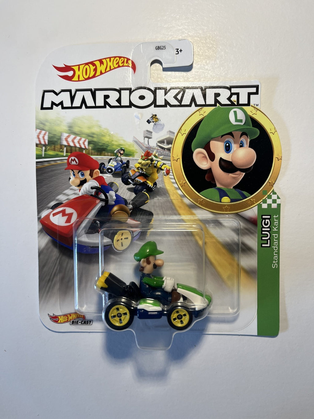 Voiture Hot Wheels Mario Kart - Luigi - Standard Kart