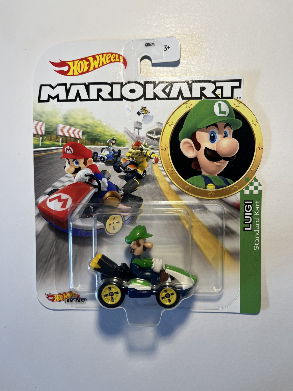 Voiture Hot Wheels Mario Kart - Luigi - Standard Kart