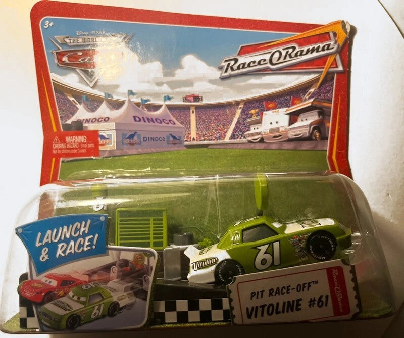 Voiture Cars Disney Pixar Vitoline avec lanceur