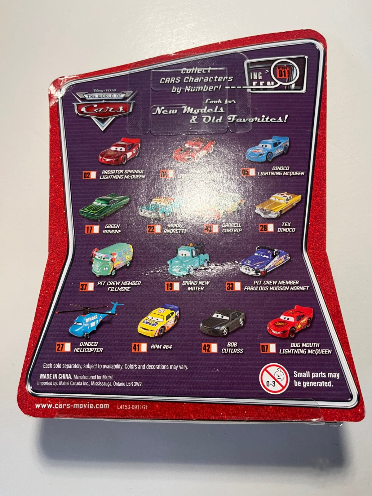Voiture Cars Disney Pixar Mario Andretti