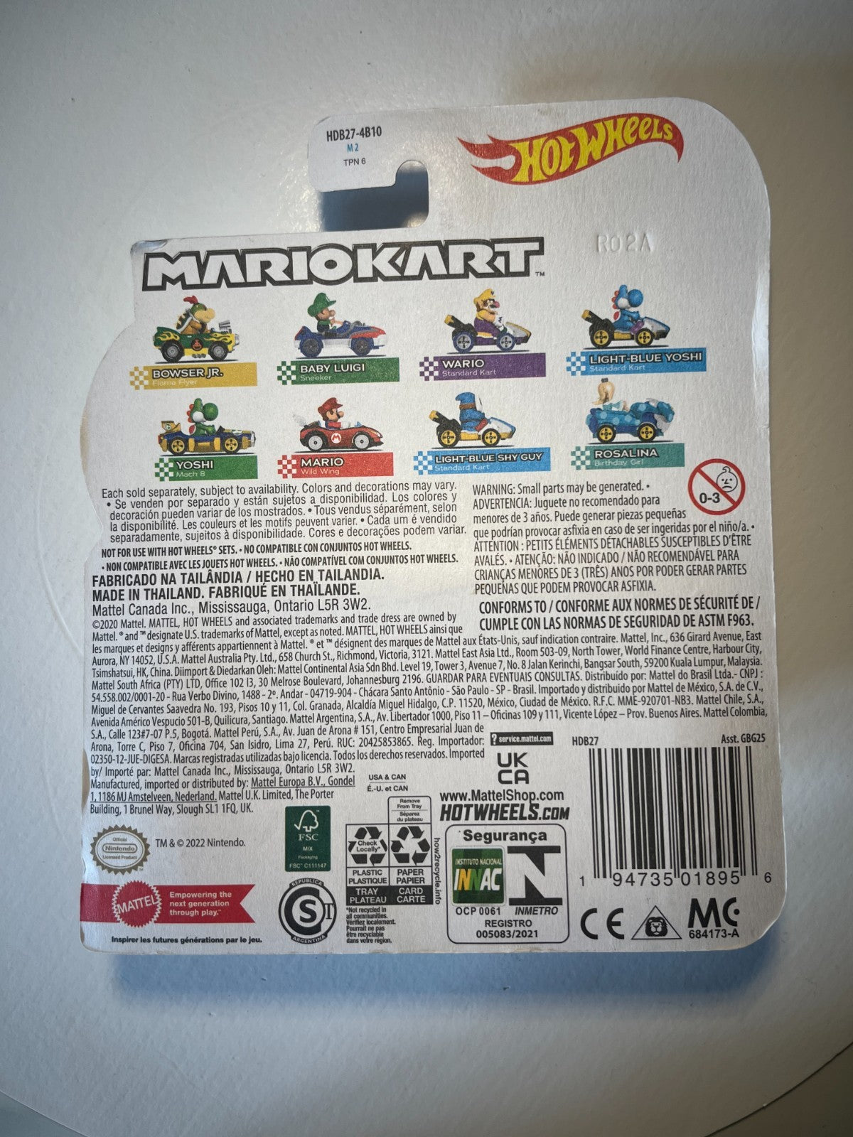 Voiture Hot Wheels Mario Kart - Bowser Jr - Flame flyer