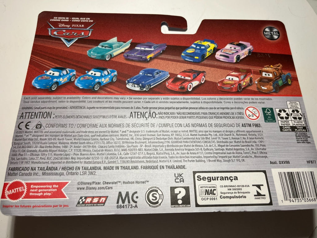 Coffret 2 Voitures Cars Disney Pixar Tom + Flash Mcqueen