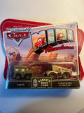 Coffret 2 voitures mini adventures Cars Disney Pixar Sergent + Flash
