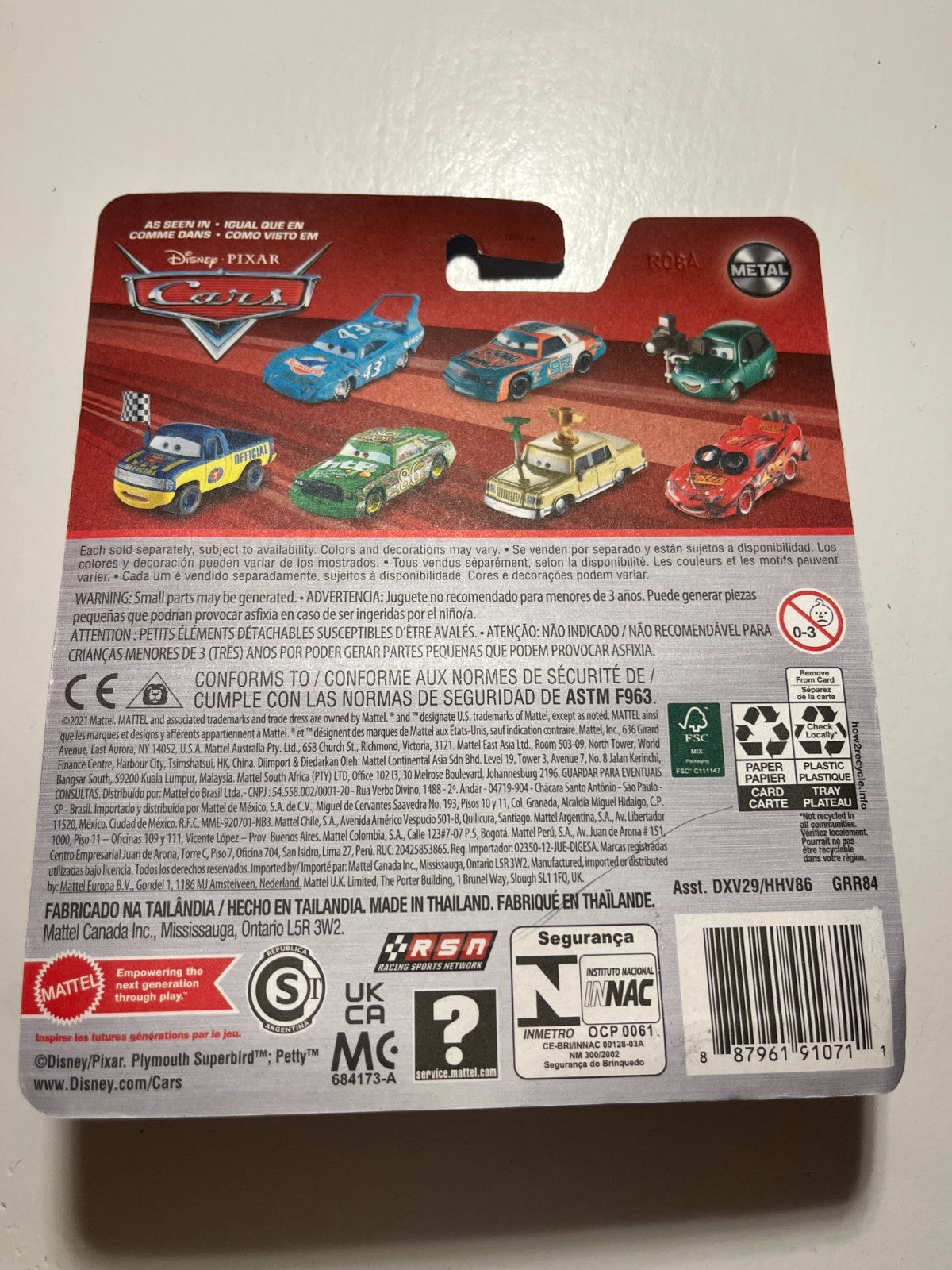 Voiture Cars Disney Pixar Derek Wheeliams