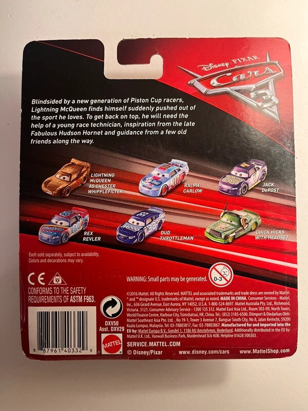 Voiture Cars Disney Pixar Parker Brakestone boîte scotchée car blister abimé