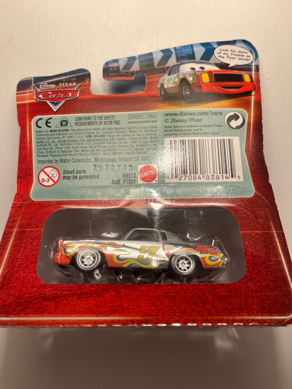Voiture Cars Disney Pixar Darrell Cartrip (chase)