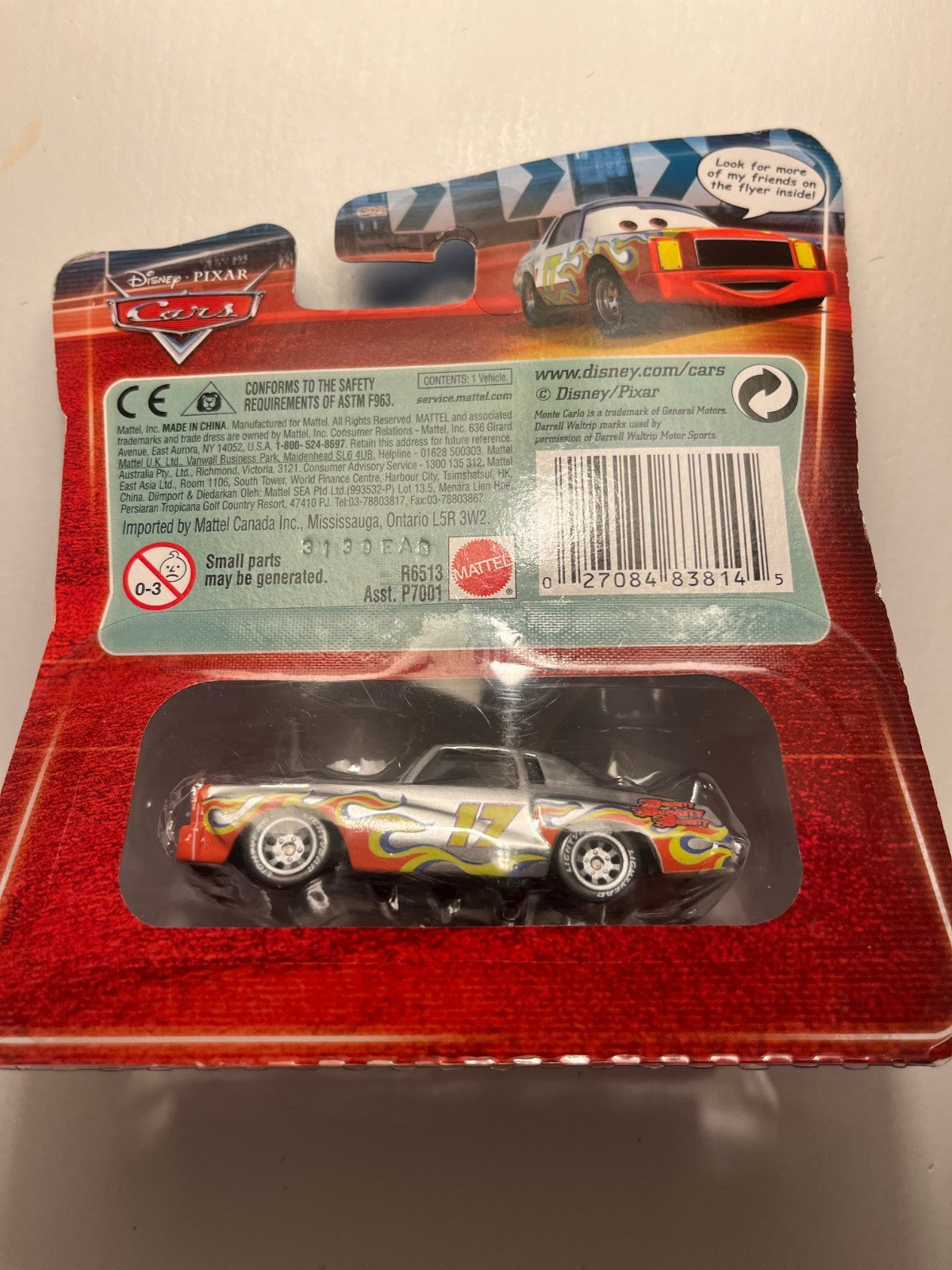 Voiture Cars Disney Pixar Darrell Cartrip (chase)