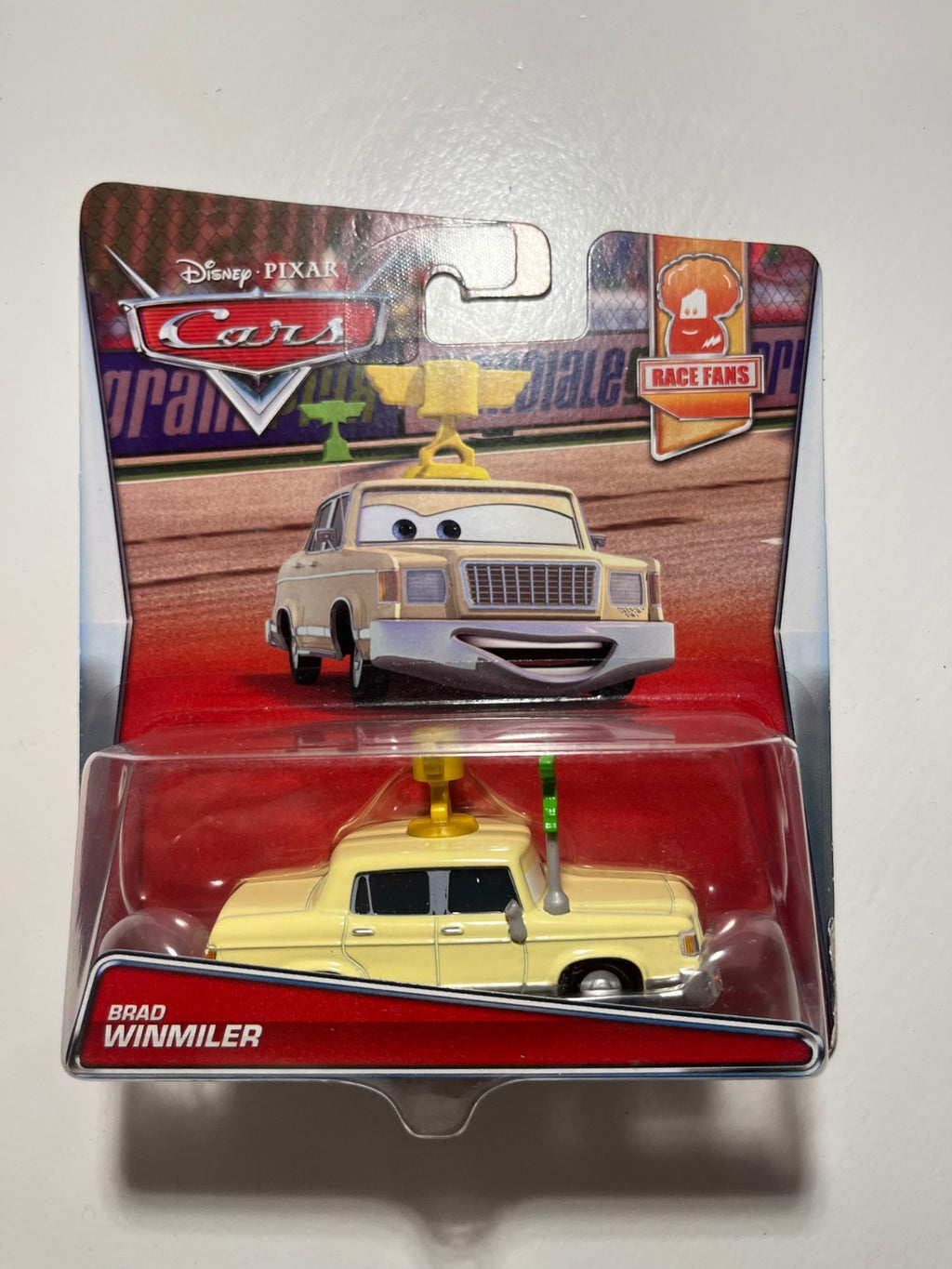 Voiture Cars Disney Pixar Brad Winmiler Rare Neuve Sous Blister Import USA