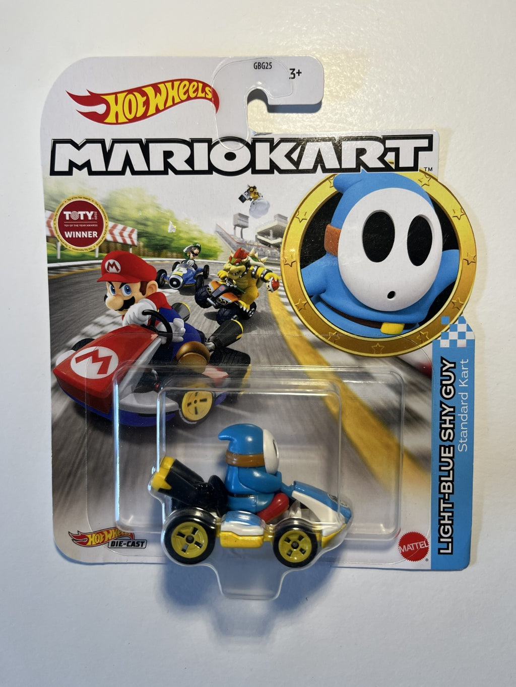 Voiture Hot Wheels Mario Kart - Light Blue Shy Guy - standard kart