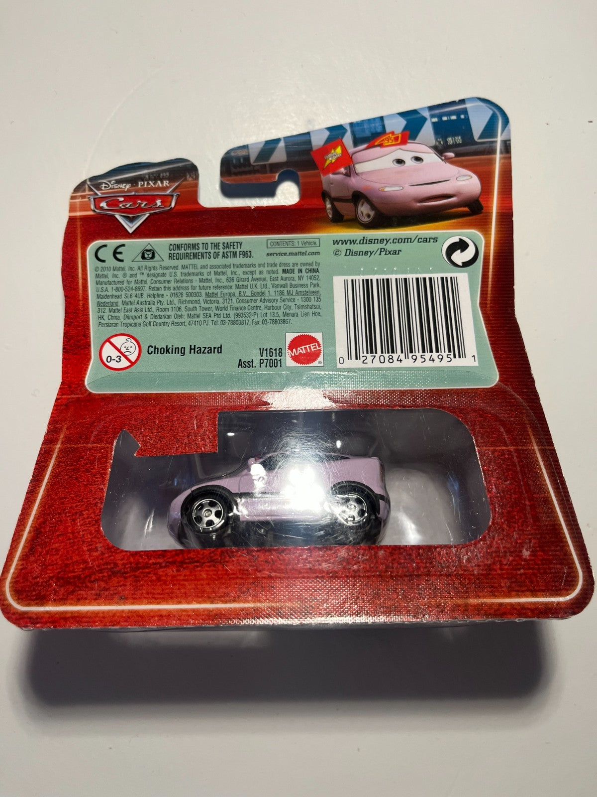 Voiture Cars Disney Pixar Wilmar Flattz avec yeux lenticulaires