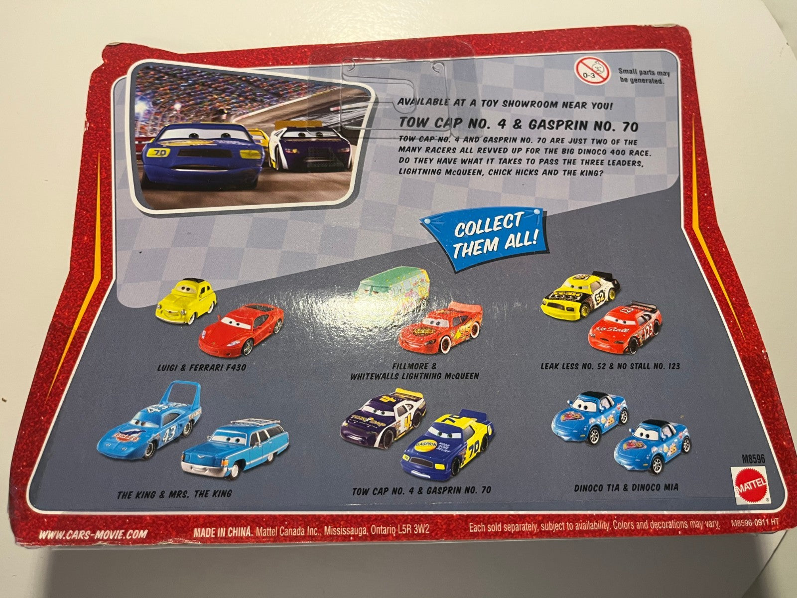 Coffret 2 voitures Cars Disney Pixar Rusty Cornfuel + Floyd Mulvihill