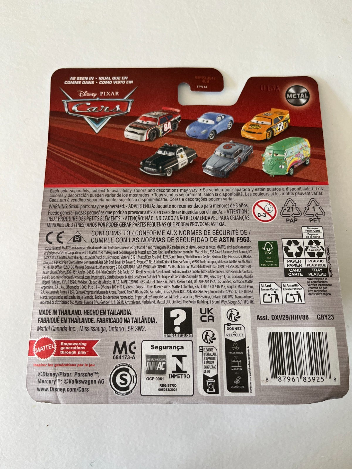 Voiture Cars Disney Pixar Chuck Armstrong