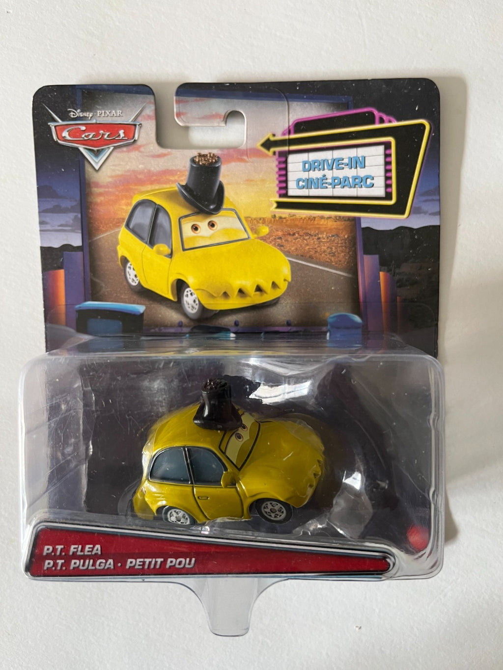 Voiture Cars Disney Pixar P.T. Flea Rare Drive-In Cine-Park Neuve Sous Blister