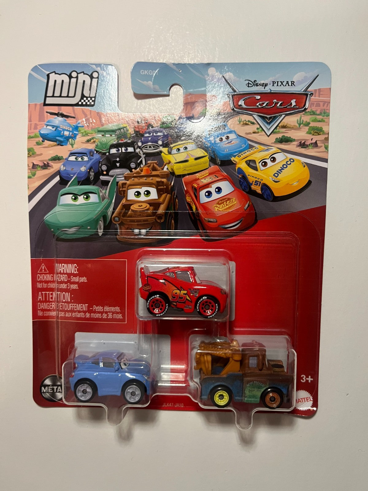 Coffret 3 Voitures mini racers Cars Disney Pixar