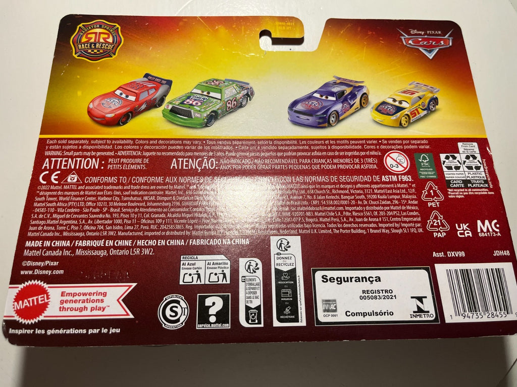 Voiture Cars Disney Pixar Cruz Ramirez + Danny Swervez "Race and Rescue"