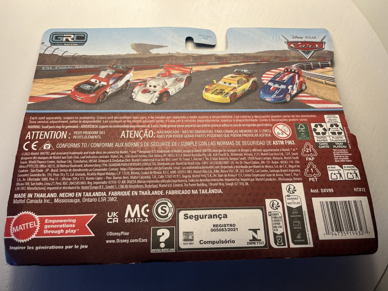 Coffret 2 Voitures Cars Disney Pixar Flash Mcqueen + Todoroki