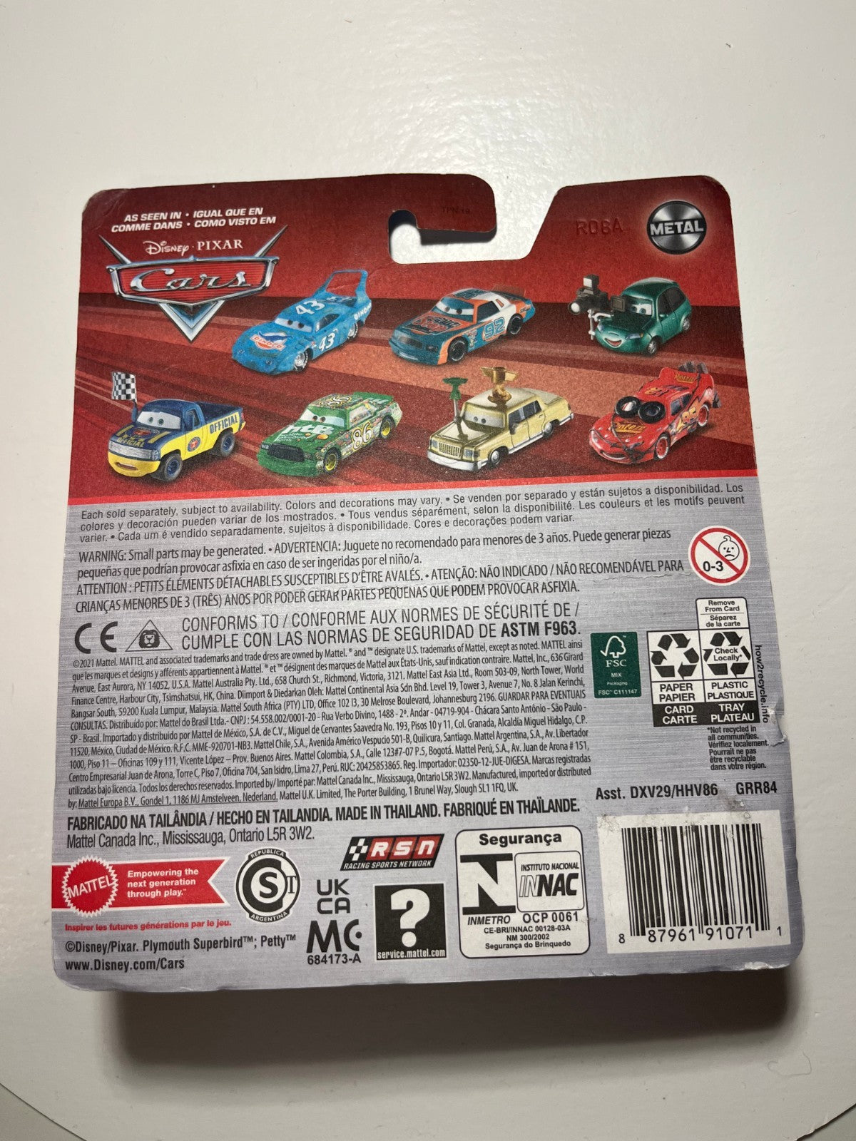 Voiture Cars Disney Pixar Derek Wheeliams