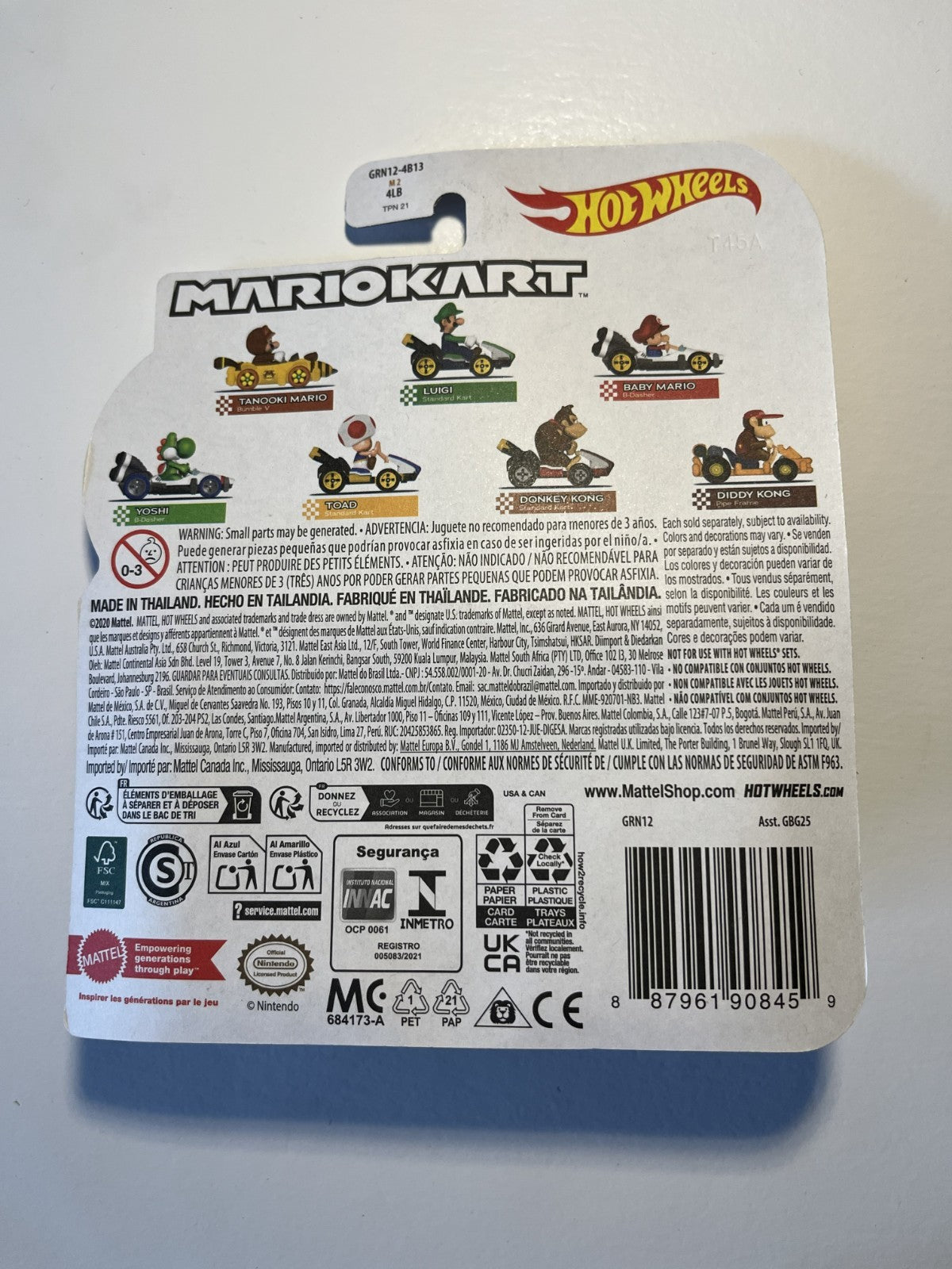 Voiture Hot Wheels Mario Kart - Baby Mario - B-Dasher