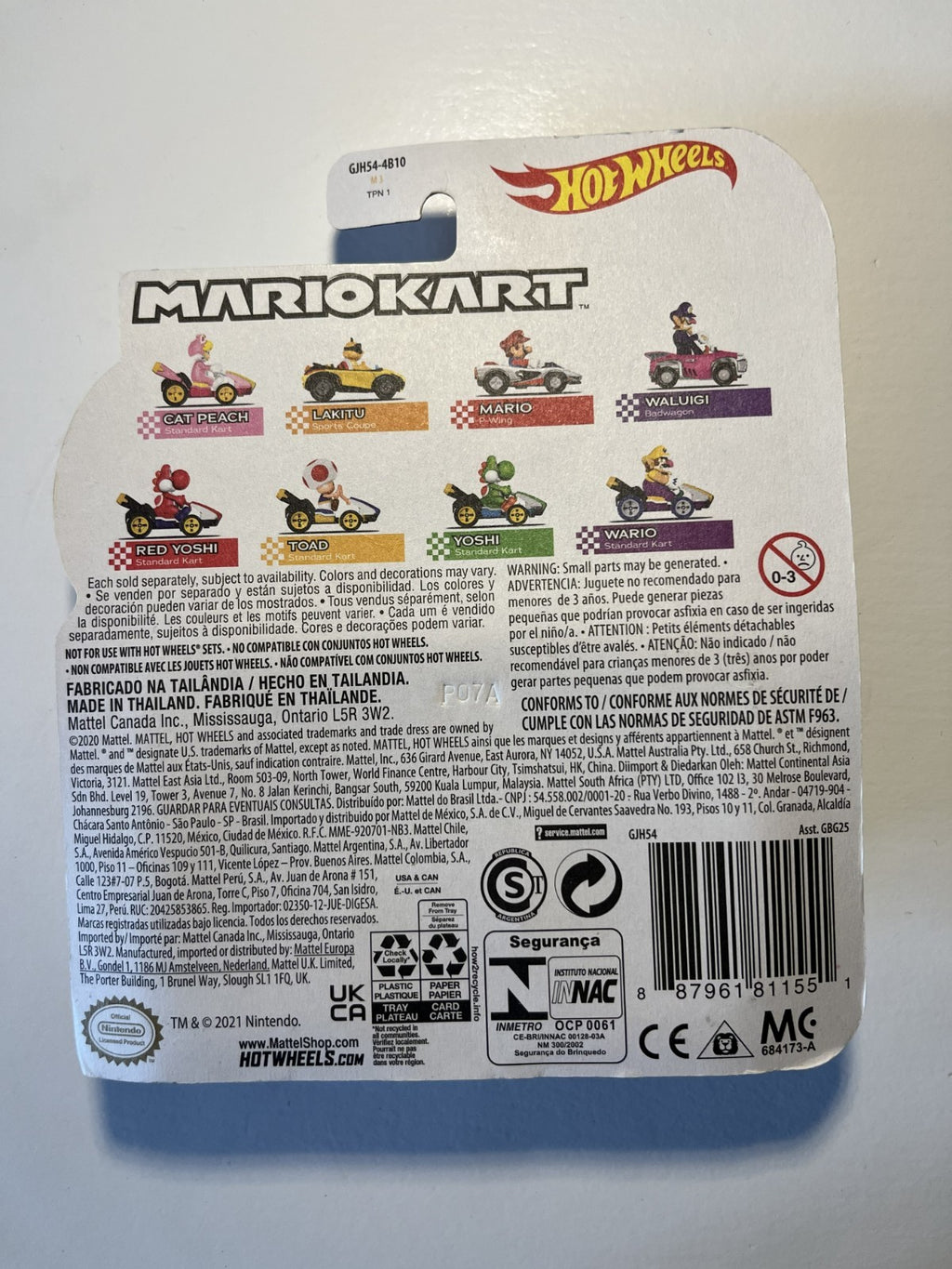 Voiture Hot Wheels Mario Kart - Waluigi - Badwagon