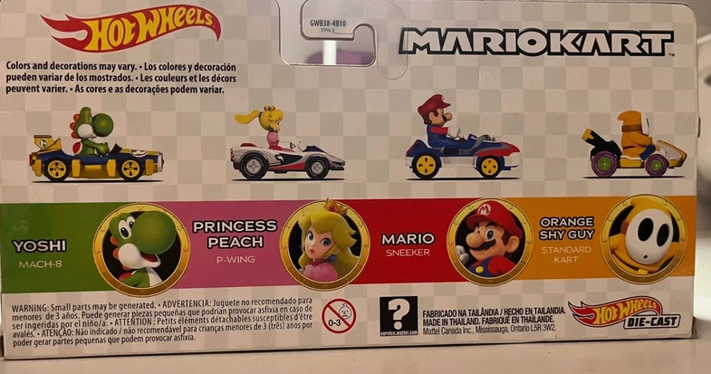 Coffret de 4 voitures Hot Wheels Mario Kart (rare)