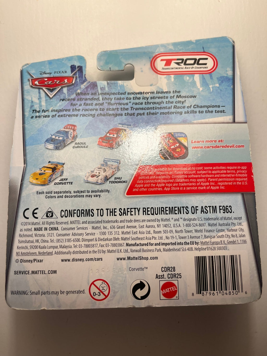 Voiture Cars Disney Pixar Max Schnell Ice Racers Rare Neuve Sous Blister Import USA